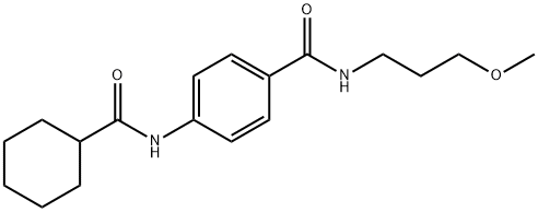 940527-69-5 4-[(cyclohexylcarbonyl)amino]-N-(3-methoxypropyl)benzamide