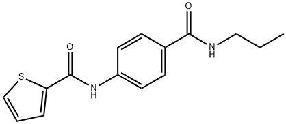 N-{4-[(propylamino)carbonyl]phenyl}-2-thiophenecarboxamide 结构式