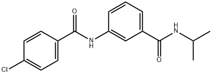 940542-03-0 3-[(4-chlorobenzoyl)amino]-N-isopropylbenzamide