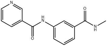 N-{3-[(methylamino)carbonyl]phenyl}nicotinamide Structure