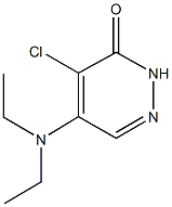 4-chloro-5-(diethylamino)-3(2H)-pyridazinone 结构式