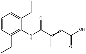 4-(2,6-diethylanilino)-3-methyl-4-oxo-2-butenoic acid 化学構造式