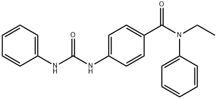 4-[(anilinocarbonyl)amino]-N-ethyl-N-phenylbenzamide Structure