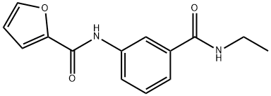 N-{3-[(ethylamino)carbonyl]phenyl}-2-furamide Structure