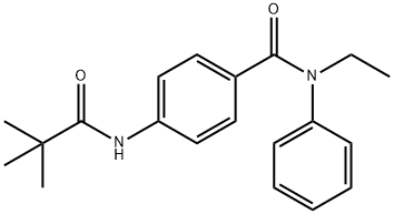 4-[(2,2-dimethylpropanoyl)amino]-N-ethyl-N-phenylbenzamide|