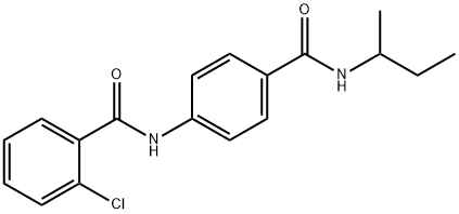 N-{4-[(sec-butylamino)carbonyl]phenyl}-2-chlorobenzamide|