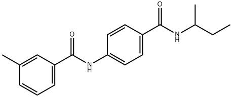 N-{4-[(sec-butylamino)carbonyl]phenyl}-3-methylbenzamide Structure