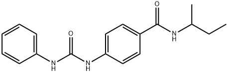 4-[(anilinocarbonyl)amino]-N-(sec-butyl)benzamide Structure