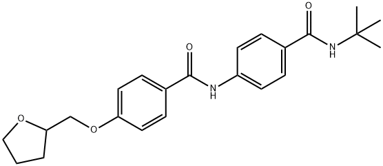 N-{4-[(tert-butylamino)carbonyl]phenyl}-4-(tetrahydro-2-furanylmethoxy)benzamide|