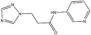 N-(3-pyridinyl)-3-(1H-1,2,4-triazol-1-yl)propanamide,941904-69-4,结构式