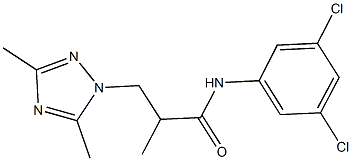 N-(3,5-dichlorophenyl)-3-(3,5-dimethyl-1H-1,2,4-triazol-1-yl)-2-methylpropanamide Struktur