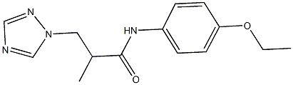 N-(4-ethoxyphenyl)-2-methyl-3-(1H-1,2,4-triazol-1-yl)propanamide Structure