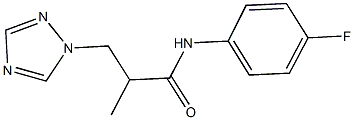 N-(4-fluorophenyl)-2-methyl-3-(1H-1,2,4-triazol-1-yl)propanamide Structure