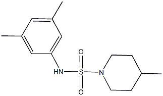 N-(3,5-dimethylphenyl)-4-methyl-1-piperidinesulfonamide Struktur