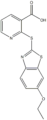 2-[(6-ethoxy-1,3-benzothiazol-2-yl)sulfanyl]nicotinic acid,942356-84-5,结构式