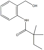 N-[2-(hydroxymethyl)phenyl]-2,2-dimethylbutanamide 化学構造式