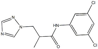 N-(3,5-dichlorophenyl)-2-methyl-3-(1H-1,2,4-triazol-1-yl)propanamide 结构式