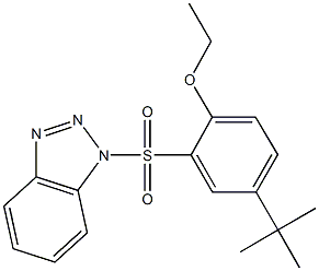 2-(1H-1,2,3-benzotriazol-1-ylsulfonyl)-4-tert-butylphenyl ethyl ether Structure