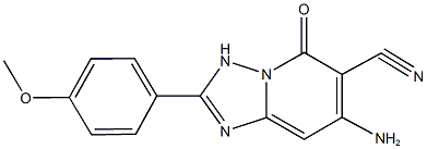 7-amino-2-(4-methoxyphenyl)-5-oxo-3,5-dihydro[1,2,4]triazolo[1,5-a]pyridine-6-carbonitrile Structure