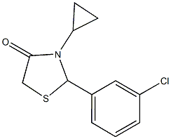 942357-26-8 2-(3-chlorophenyl)-3-cyclopropyl-1,3-thiazolidin-4-one