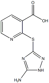 2-[(5-amino-1H-1,2,4-triazol-3-yl)sulfanyl]nicotinic acid|