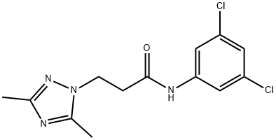 N-(3,5-dichlorophenyl)-3-(3,5-dimethyl-1H-1,2,4-triazol-1-yl)propanamide Structure