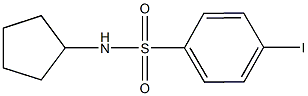 N-cyclopentyl-4-iodobenzenesulfonamide Structure