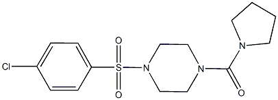 942358-90-9 1-[(4-chlorophenyl)sulfonyl]-4-(1-pyrrolidinylcarbonyl)piperazine