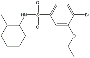 4-bromo-3-ethoxy-N-(2-methylcyclohexyl)benzenesulfonamide,942358-93-2,结构式