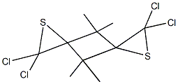 2,2,7,7-tetrachloro-4,4,8,8-tetramethyl-1,6-dithiadispiro[2.1.2.1]octane,942419-13-8,结构式