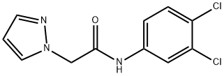 N-(3,4-dichlorophenyl)-2-(1H-pyrazol-1-yl)acetamide 结构式