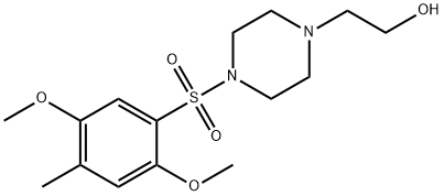 2-{4-[(2,5-dimethoxy-4-methylphenyl)sulfonyl]-1-piperazinyl}ethanol Struktur