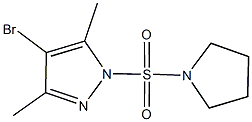 942877-34-1 4-bromo-3,5-dimethyl-1-(1-pyrrolidinylsulfonyl)-1H-pyrazole
