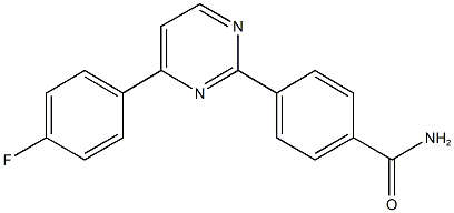 4-[4-(4-fluorophenyl)-2-pyrimidinyl]benzamide 结构式