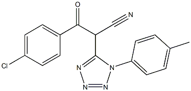 943411-82-3 3-(4-chlorophenyl)-2-[1-(4-methylphenyl)-1H-tetraazol-5-yl]-3-oxopropanenitrile