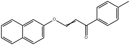 1-(4-methylphenyl)-3-(2-naphthyloxy)-2-propen-1-one Structure