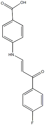 4-{[3-(4-fluorophenyl)-3-oxo-1-propenyl]amino}benzoic acid,943416-44-2,结构式