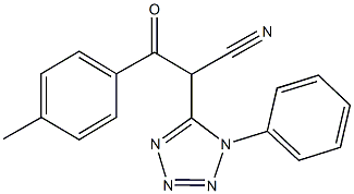 3-(4-methylphenyl)-3-oxo-2-(1-phenyl-1H-tetraazol-5-yl)propanenitrile|