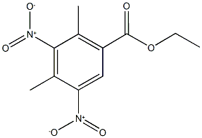 ethyl 3,5-dinitro-2,4-dimethylbenzoate Structure