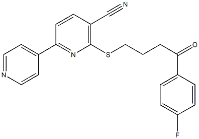 3-cyano-2-{[4-(4-fluorophenyl)-4-oxobutyl]sulfanyl}-4',6-bipyridine|