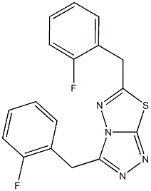 3,6-bis(2-fluorobenzyl)[1,2,4]triazolo[3,4-b][1,3,4]thiadiazole|