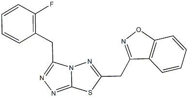 3-{[3-(2-fluorobenzyl)[1,2,4]triazolo[3,4-b][1,3,4]thiadiazol-6-yl]methyl}-1,2-benzisoxazole|