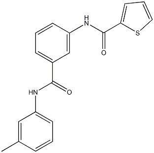 N-[3-(3-toluidinocarbonyl)phenyl]-2-thiophenecarboxamide 化学構造式