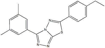 3-(3,5-dimethylphenyl)-6-(4-ethylphenyl)[1,2,4]triazolo[3,4-b][1,3,4]thiadiazole|