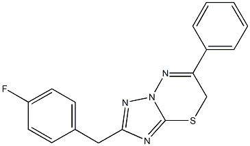 2-(4-fluorobenzyl)-6-phenyl-7H-[1,2,4]triazolo[5,1-b][1,3,4]thiadiazine Structure