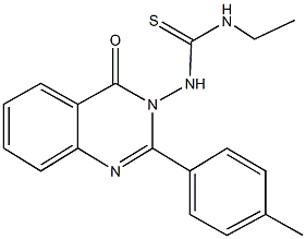 N-ethyl-N'-(2-(4-methylphenyl)-4-oxo-3(4H)-quinazolinyl)thiourea Structure