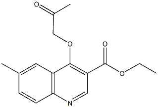 ethyl 6-methyl-4-(2-oxopropoxy)-3-quinolinecarboxylate,944770-76-7,结构式