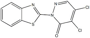 2-(1,3-benzothiazol-2-yl)-4,5-dichloro-3(2H)-pyridazinone Structure