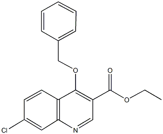 ethyl 4-(benzyloxy)-7-chloro-3-quinolinecarboxylate Structure