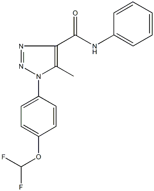 1-[4-(difluoromethoxy)phenyl]-5-methyl-N-phenyl-1H-1,2,3-triazole-4-carboxamide Structure